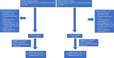 Comparison of ultrasound−based ADNEX model with magnetic resonance imaging for discriminating adnexal masses: a multi-center study